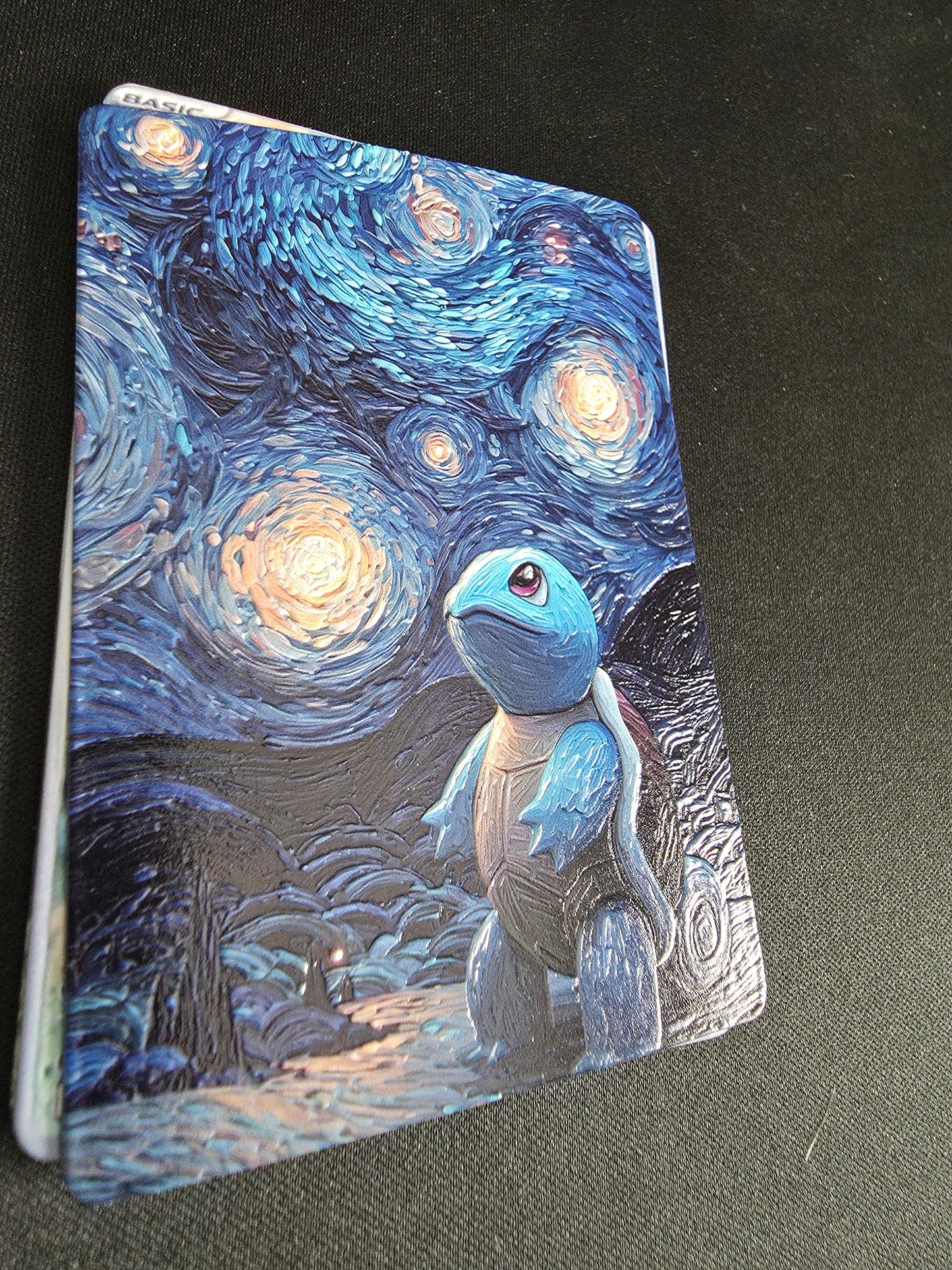 Squirtle oil Painting 3D UV Printed Card