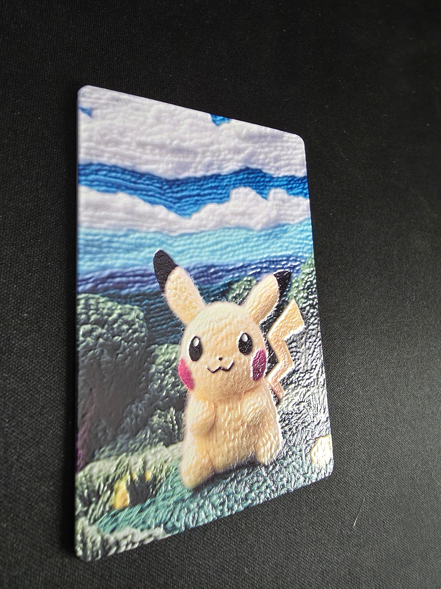 Yarn Pikachu 3D UV Printed Card